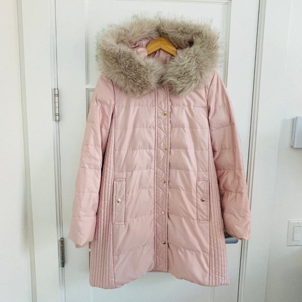 Kate Spade New York Down Filled Coat in Pink in Size XS.